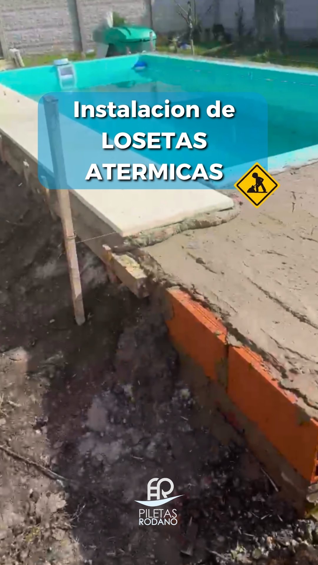 Losetas atermicas de 50x50 colocadas sobre el contrapiso